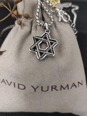 David Yurman 925 Silver Necklaces with Original Pouch